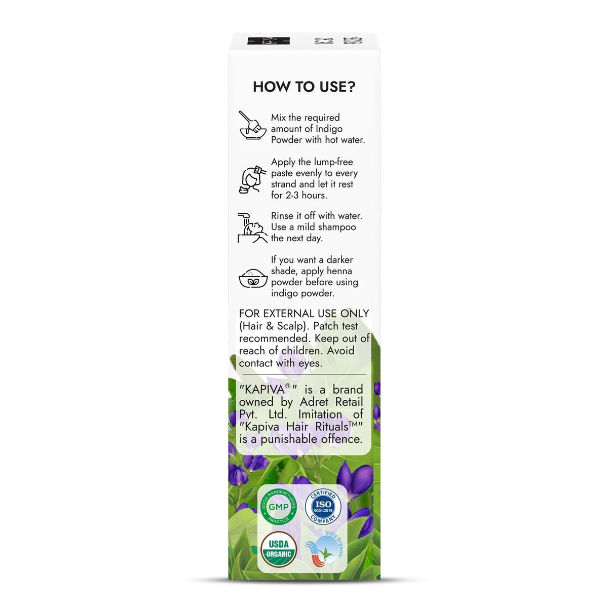 Kapiva Hair Rituals Organic Indigo Powder 100g