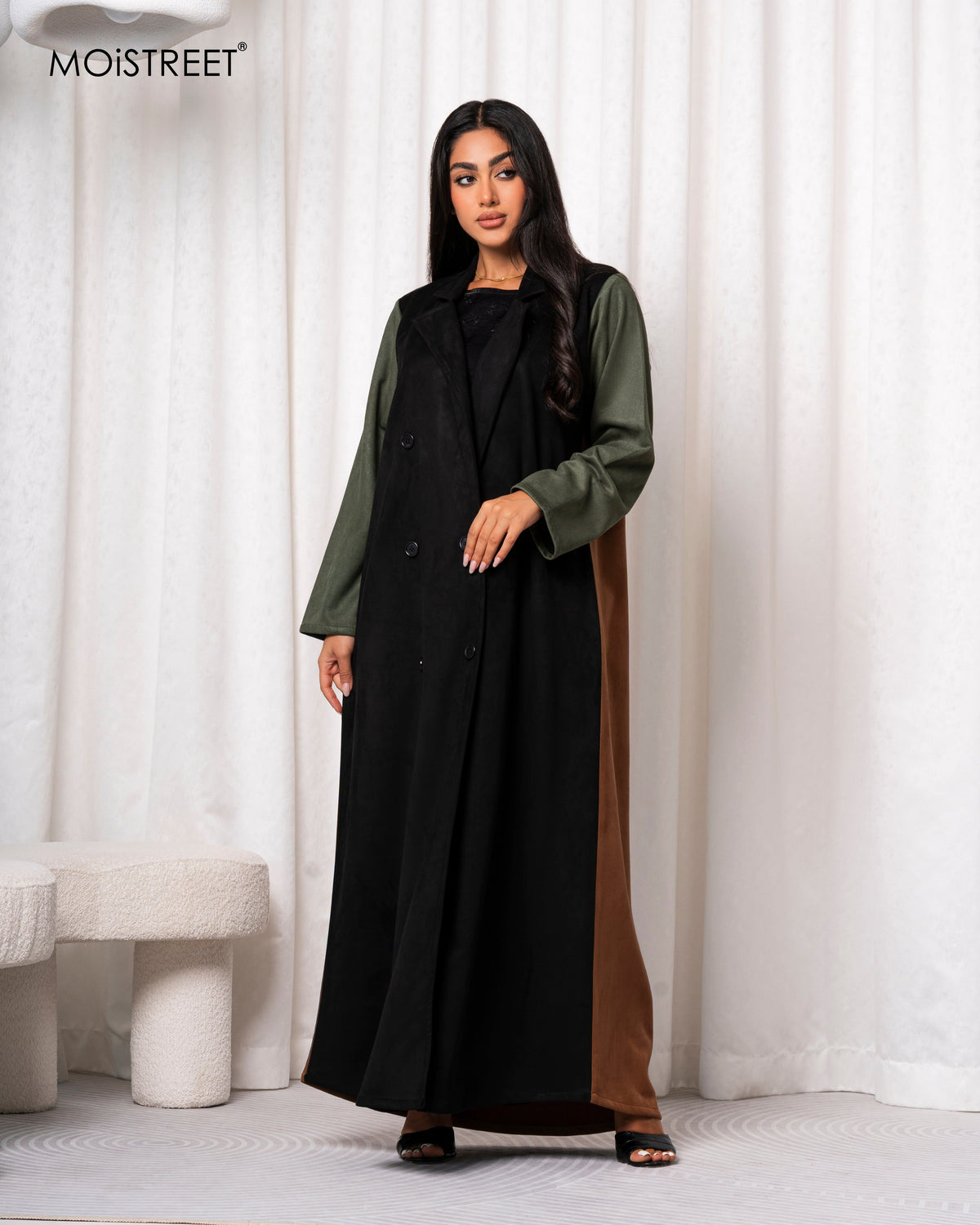 MOiSTREET Handmade Barbie Crepe Abaya