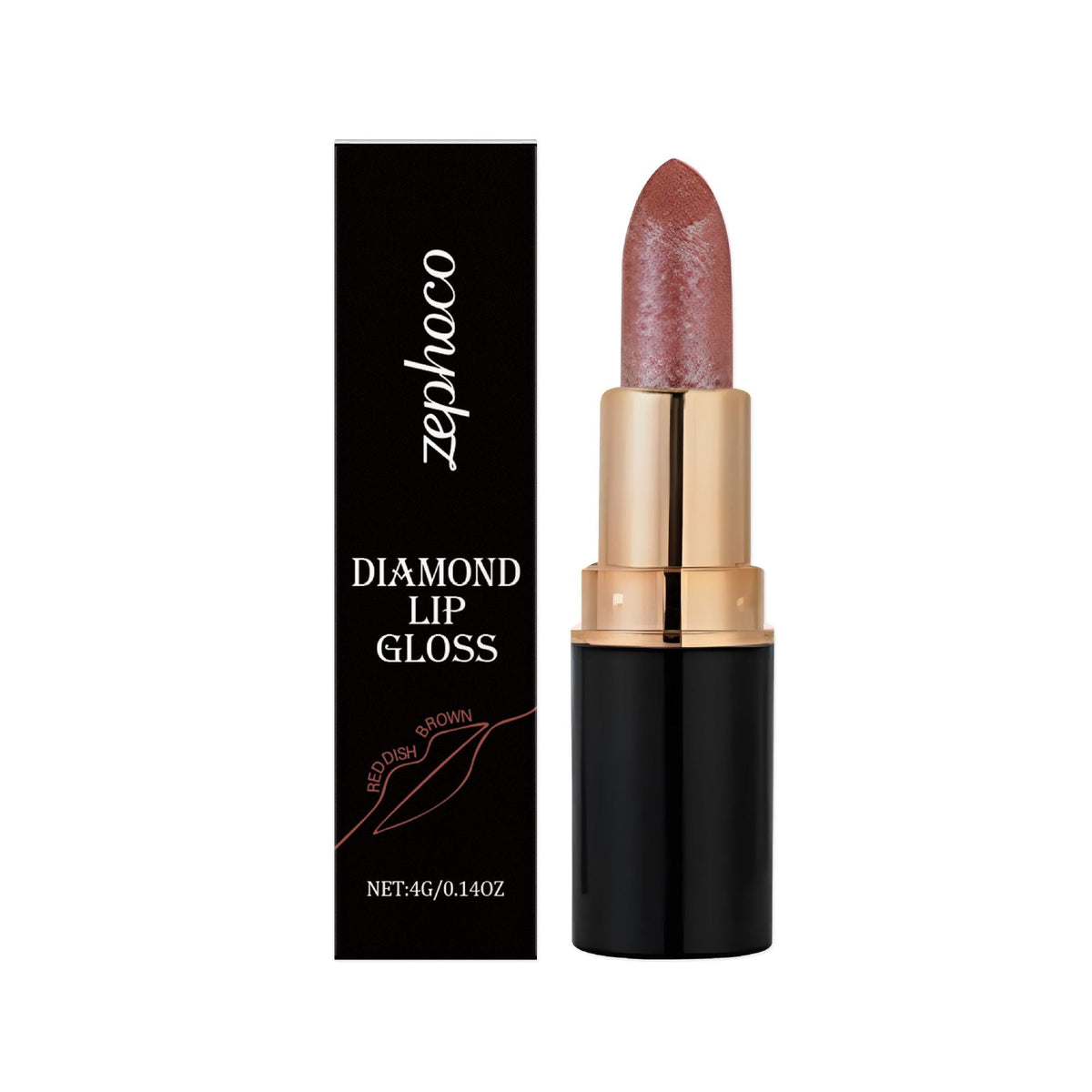 Diamond Glitter Lip Gloss with Shimmer and Glossy Finish