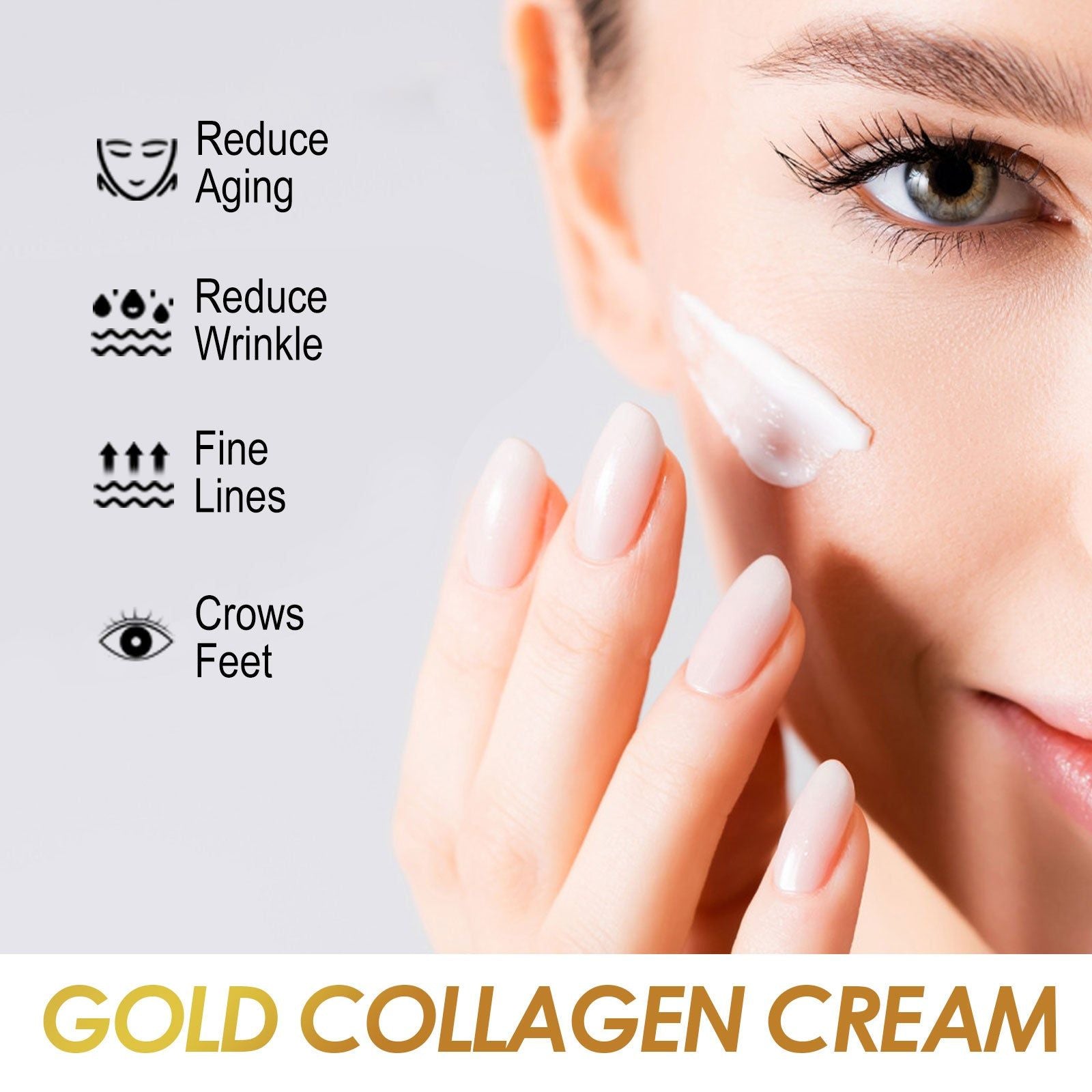 Golden Collagen Cream for Moisturizing Skin, Anti-Aging, Brightening, Firming ,30g