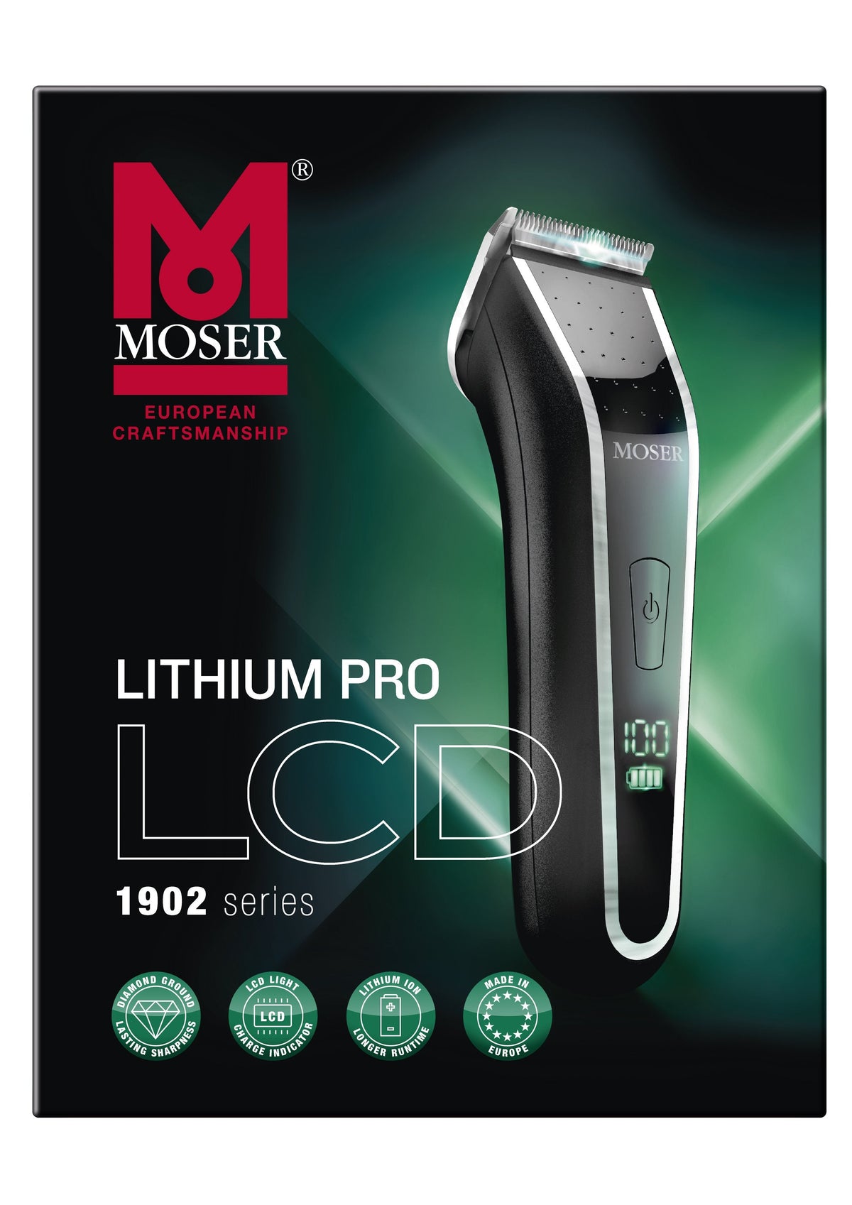 MOSER 1902 LITHIUM LCD CLIPPER