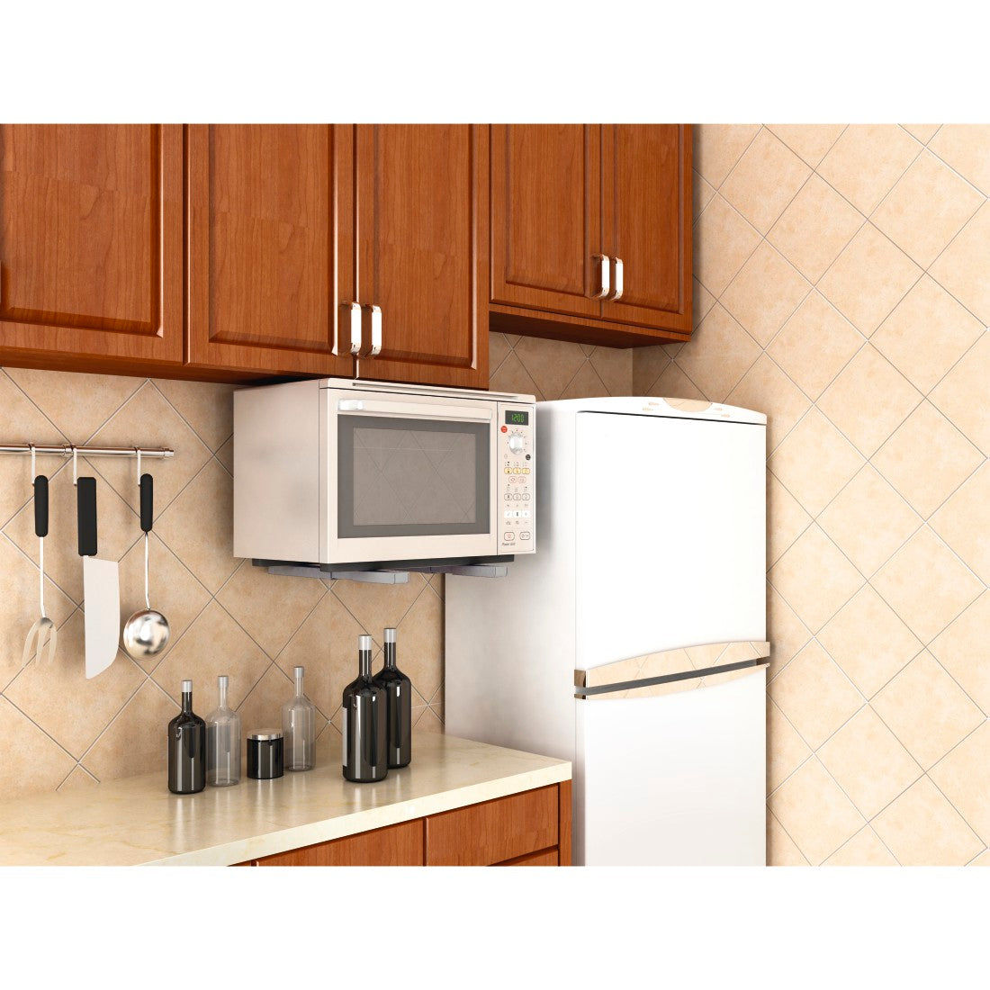 XAVAX 110931 Microwave holder, silver
