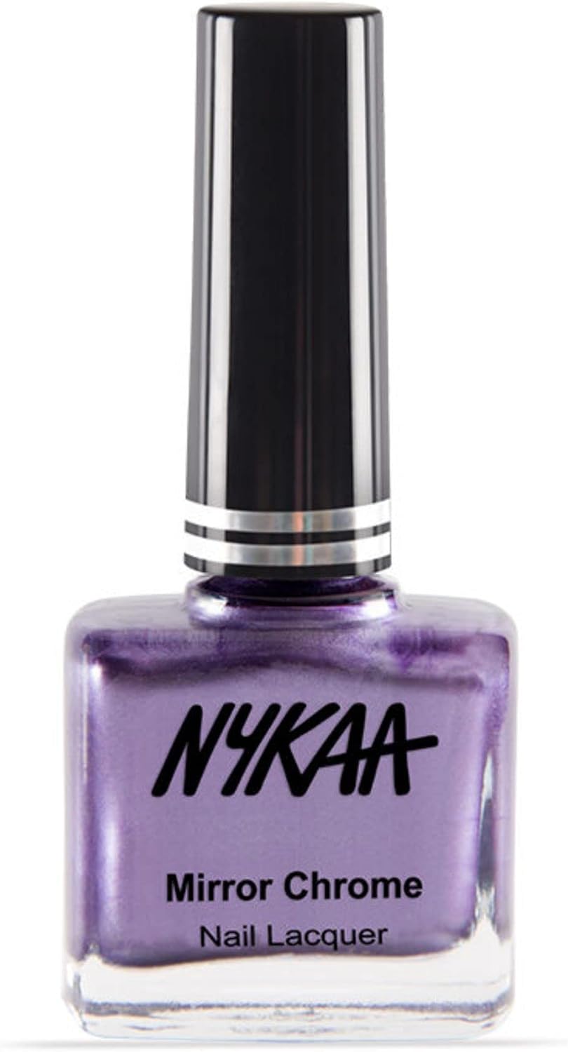 Nykaa Mirror Chrome Nail Lacquer Purple Galaxy Shade No. 178