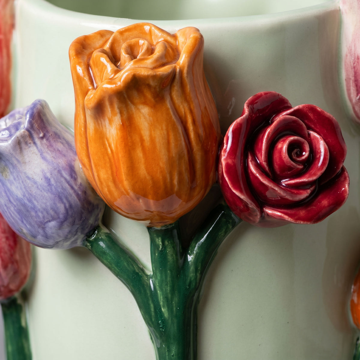 Tati deco Sculpted rose vase large