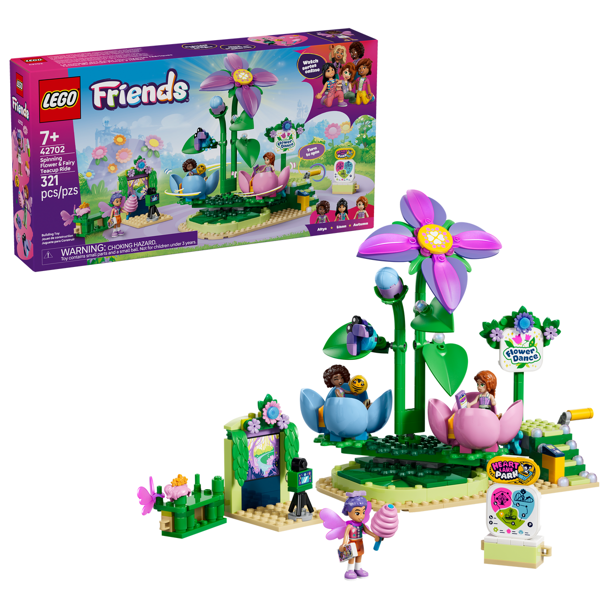 42702 Spinning Flower & Fairy Teac V29