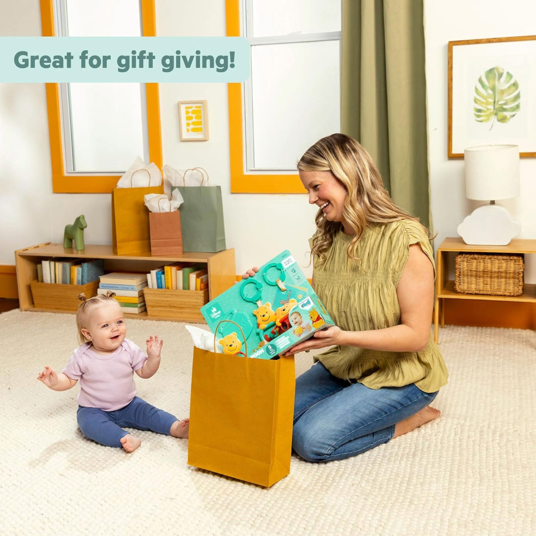 Bright Starts Disney Baby Winnie The Pooh Silly Ole Bundle Gift Set (5 Toys), OM+