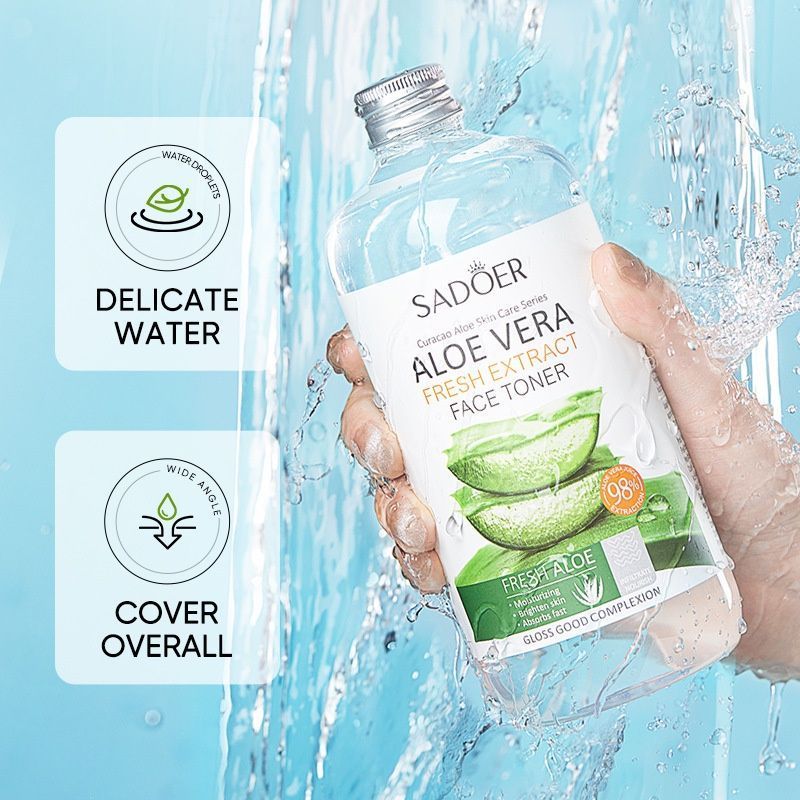 Aloe Vera Hydrating Toner 500ml for Glowing, Dewy Complexion - 001- SD96499
