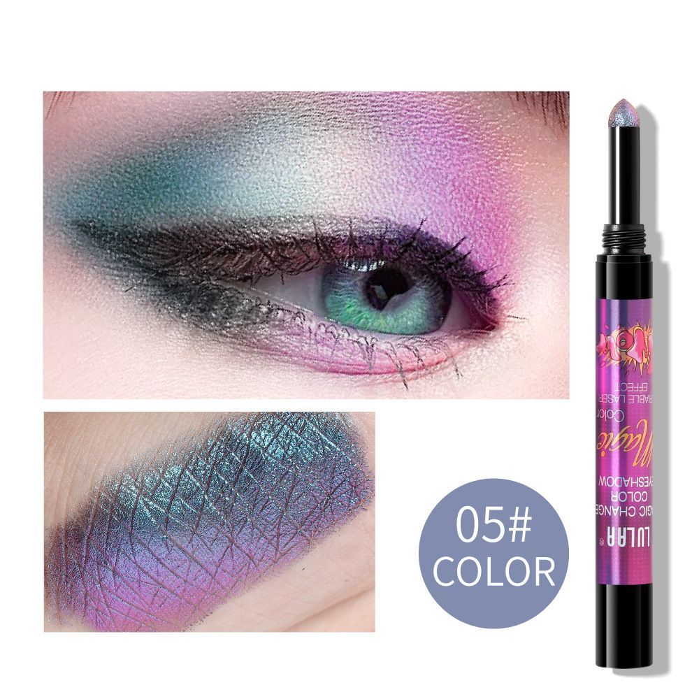 Colorful Pearlescent Eyeshadow Stick Gradient Sequins Metallic Shiny Eyeshadow