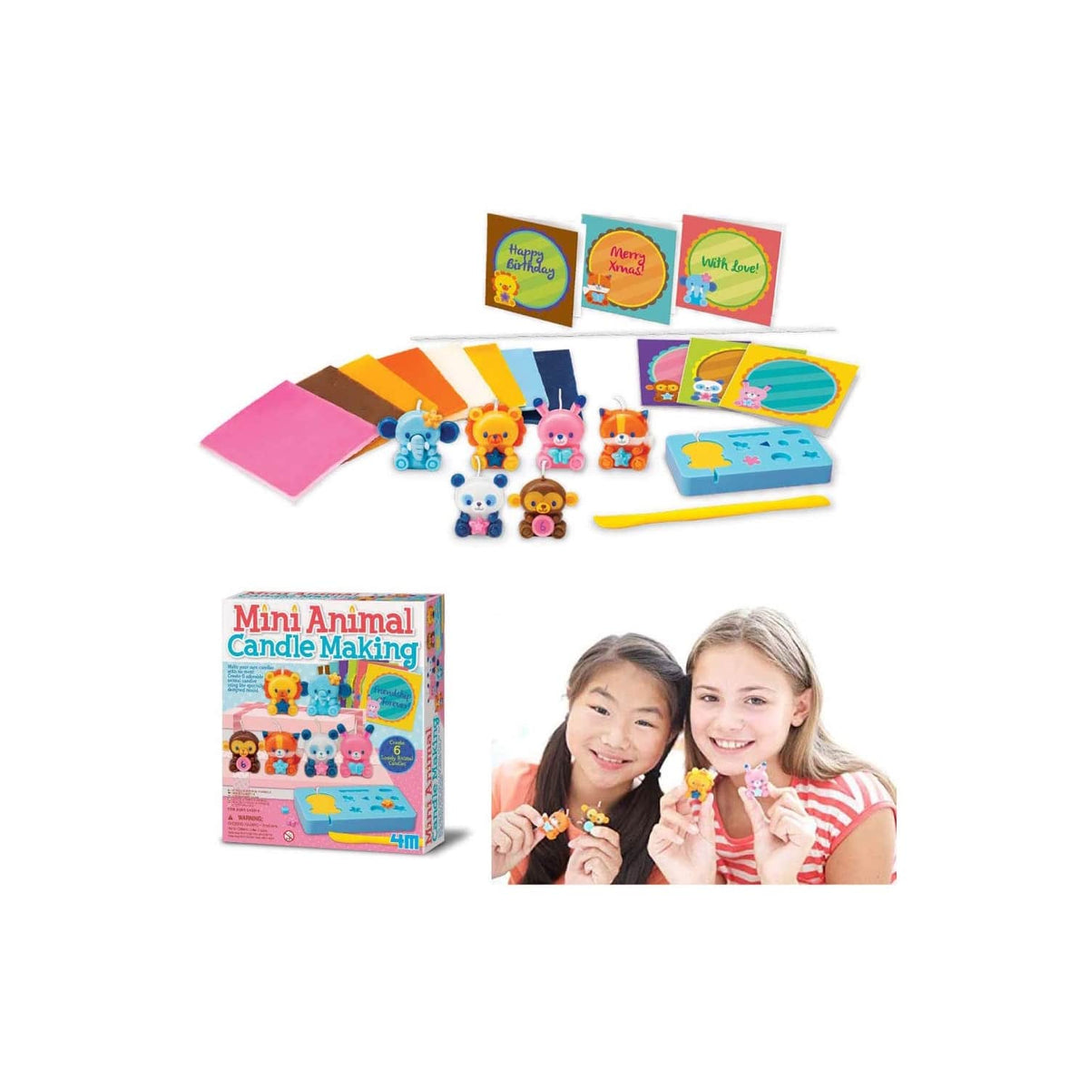4M Mini Animal Candle Making Kit, 8+ Years