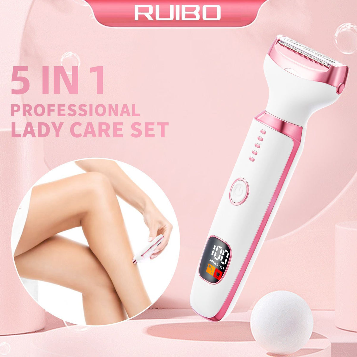 5-in-1 Women's Hair Trimmer Grooming Kit