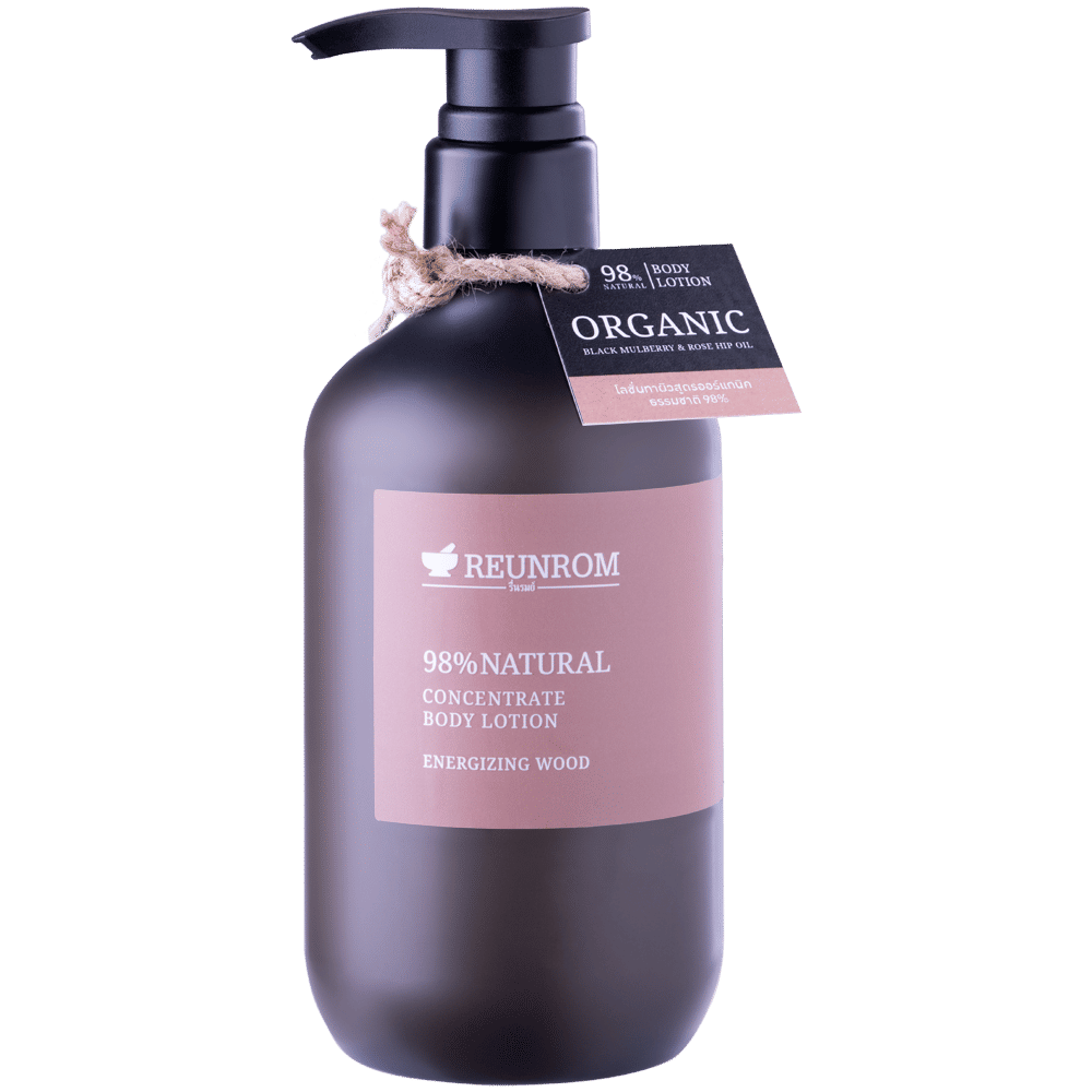 98% Natural Concentrate Body Lotion 500ml Reunrom Energizing Wood