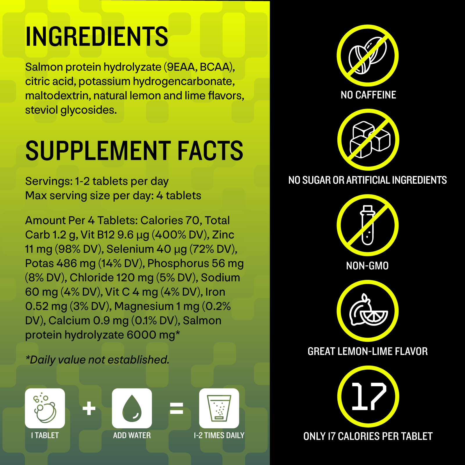 Unbroken 1 tube lemon Lime 10 tablets