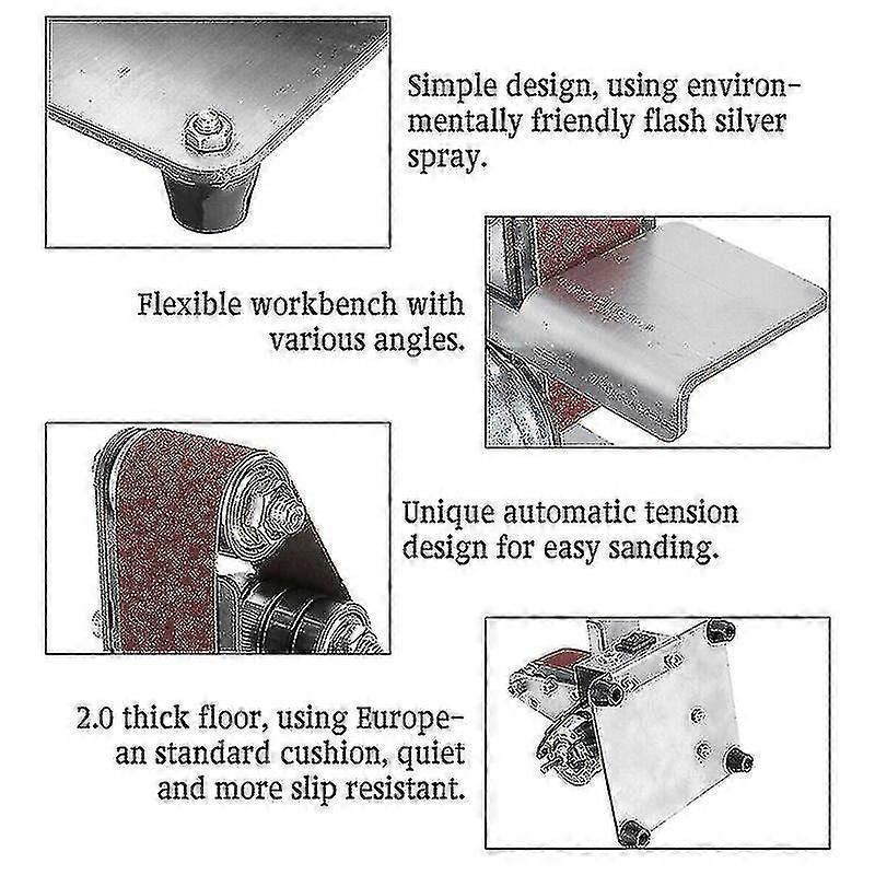 Mini Diy Belt Sander Sanding Grinding Machine Abrasive Belts Grinder Polishing