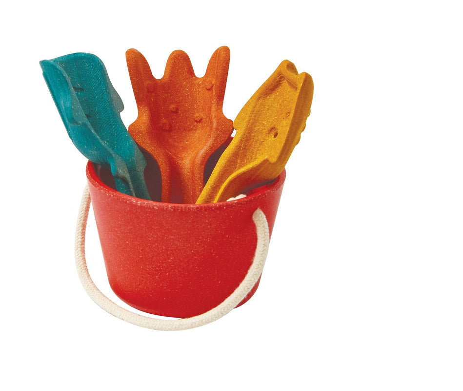 PlanToys Sand Play Set — Wooden Beach Toy