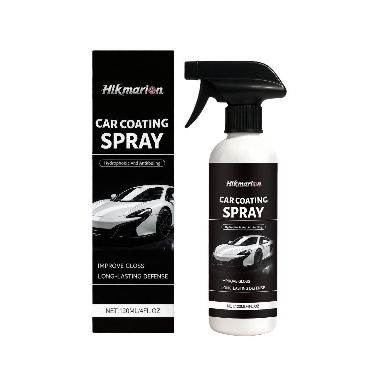 Car Care Spray, Automotive Exterior Shine, Quick Surface Refurbishment, Glossy Finish ,120ml
