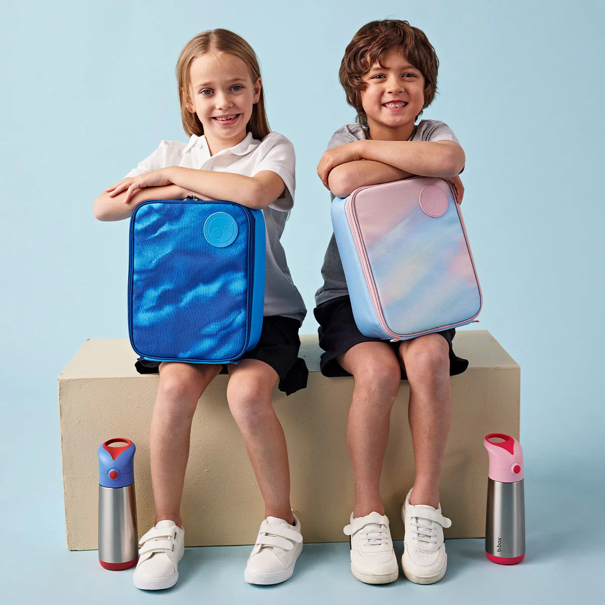b.box Insulated Drink Bottle 500ml – Flamingo Fizz