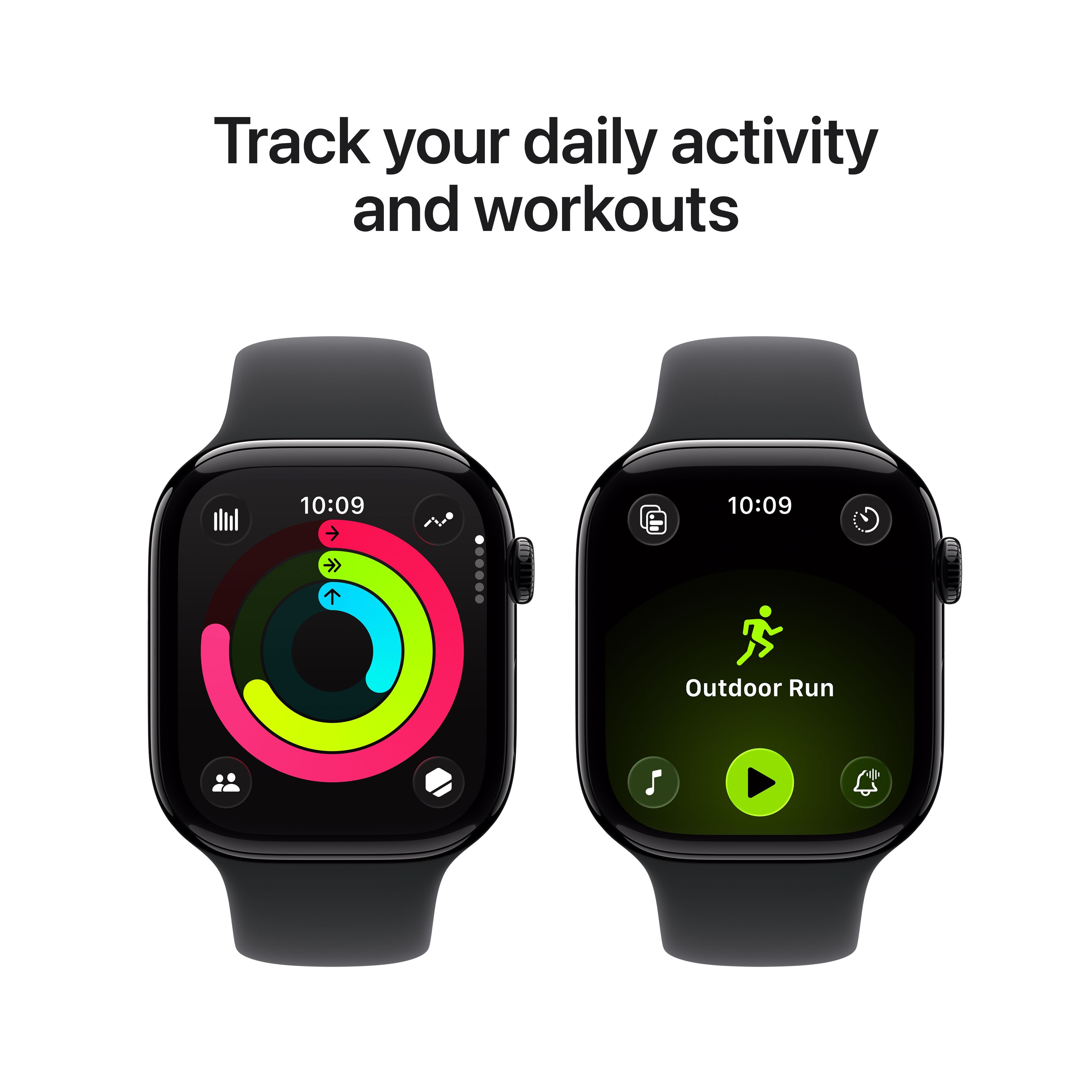 Apple Watch Series 11 GPS, 46mm Jet Black Aluminum Case