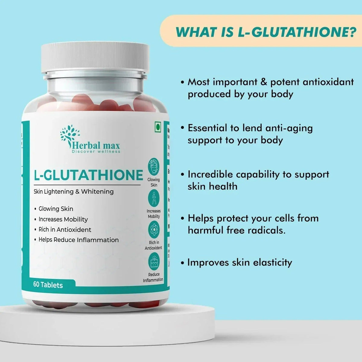 Vedapure Keto Slim and Herbal Max L Gluthathione Combo