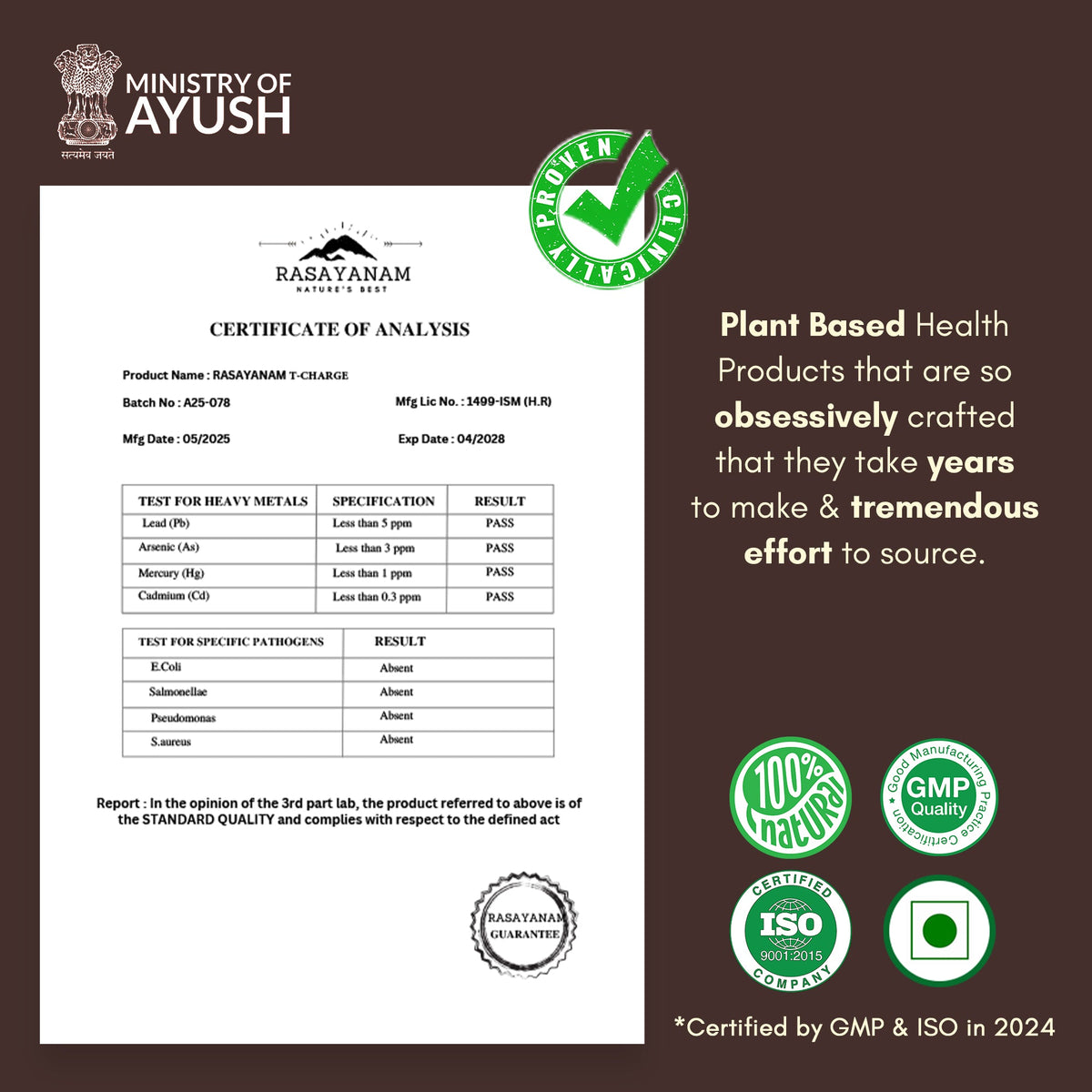Rasayanam T-Charge Capsules (500mg)