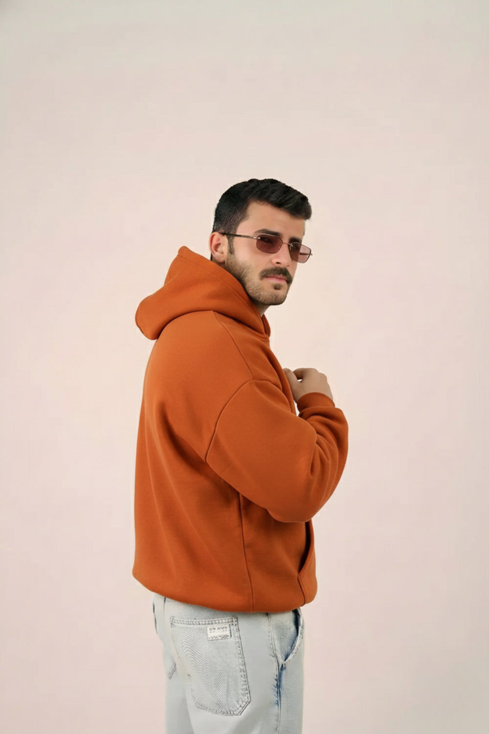 MULU Classic Oversized Hoodie - Rust Orange