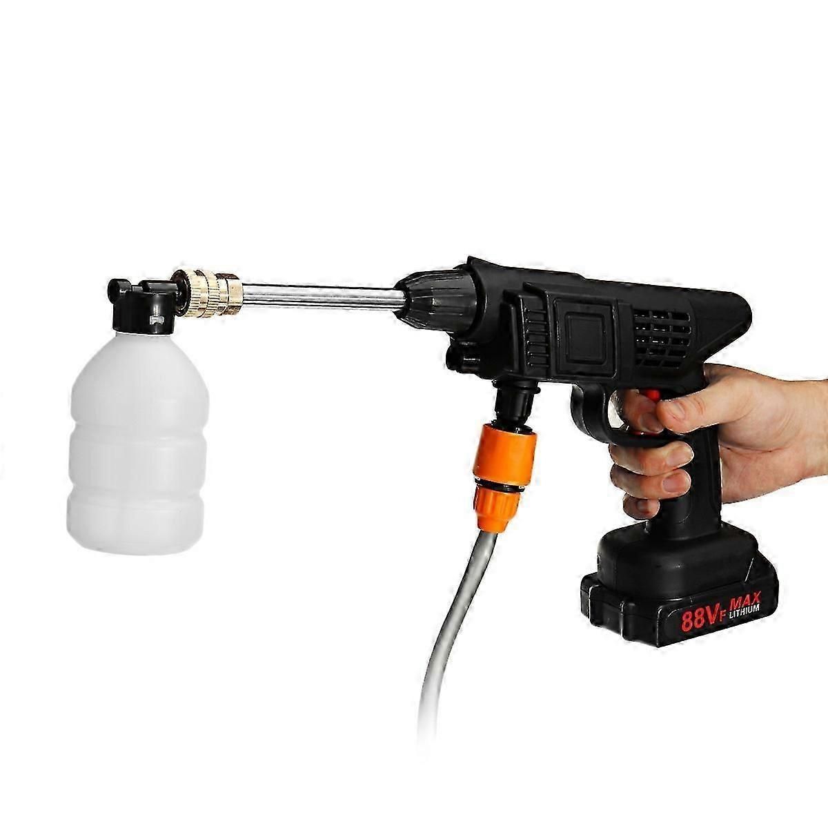 60 Bar 1500W Cordless High Pressure Car Washer Electric Water Foam