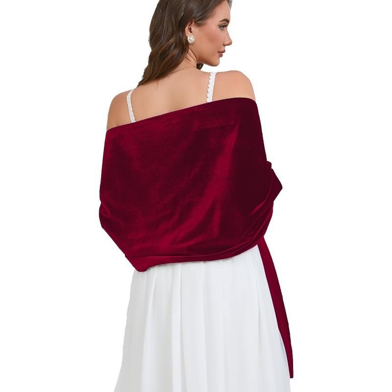 Luxury Velvet Shawl Wrap for Women Wedding & Evening Dress