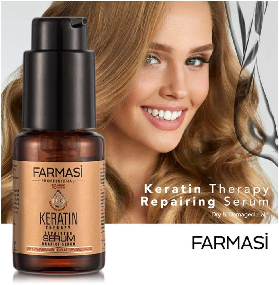 Farmasi Keratin Therapy Repairing Hair Serum, 30ml