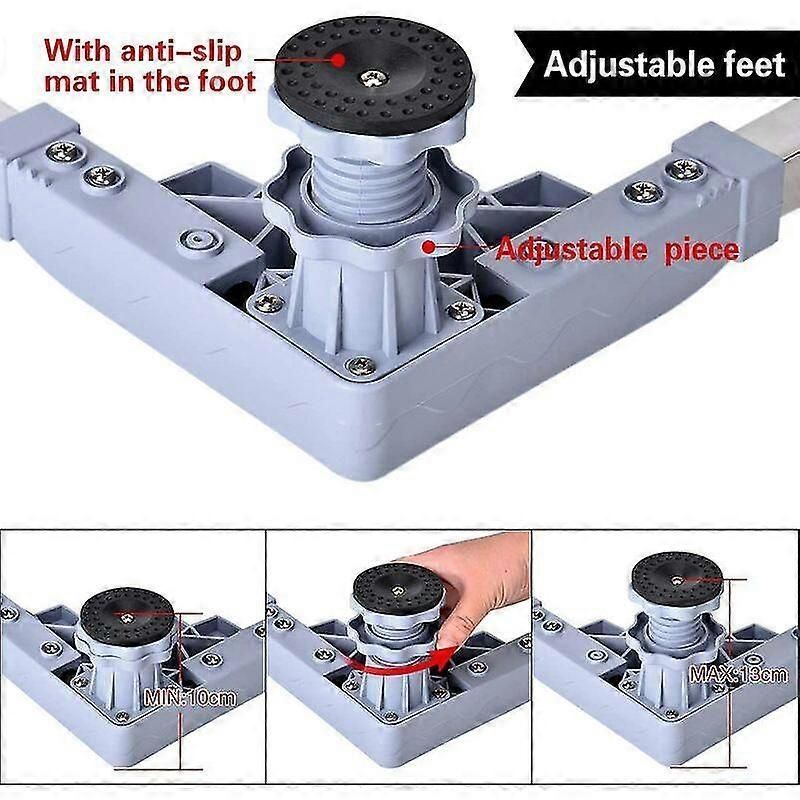 Pedestal For Washing Machine, Refrigerator And Dryer, Adjustable From 5066 Cm