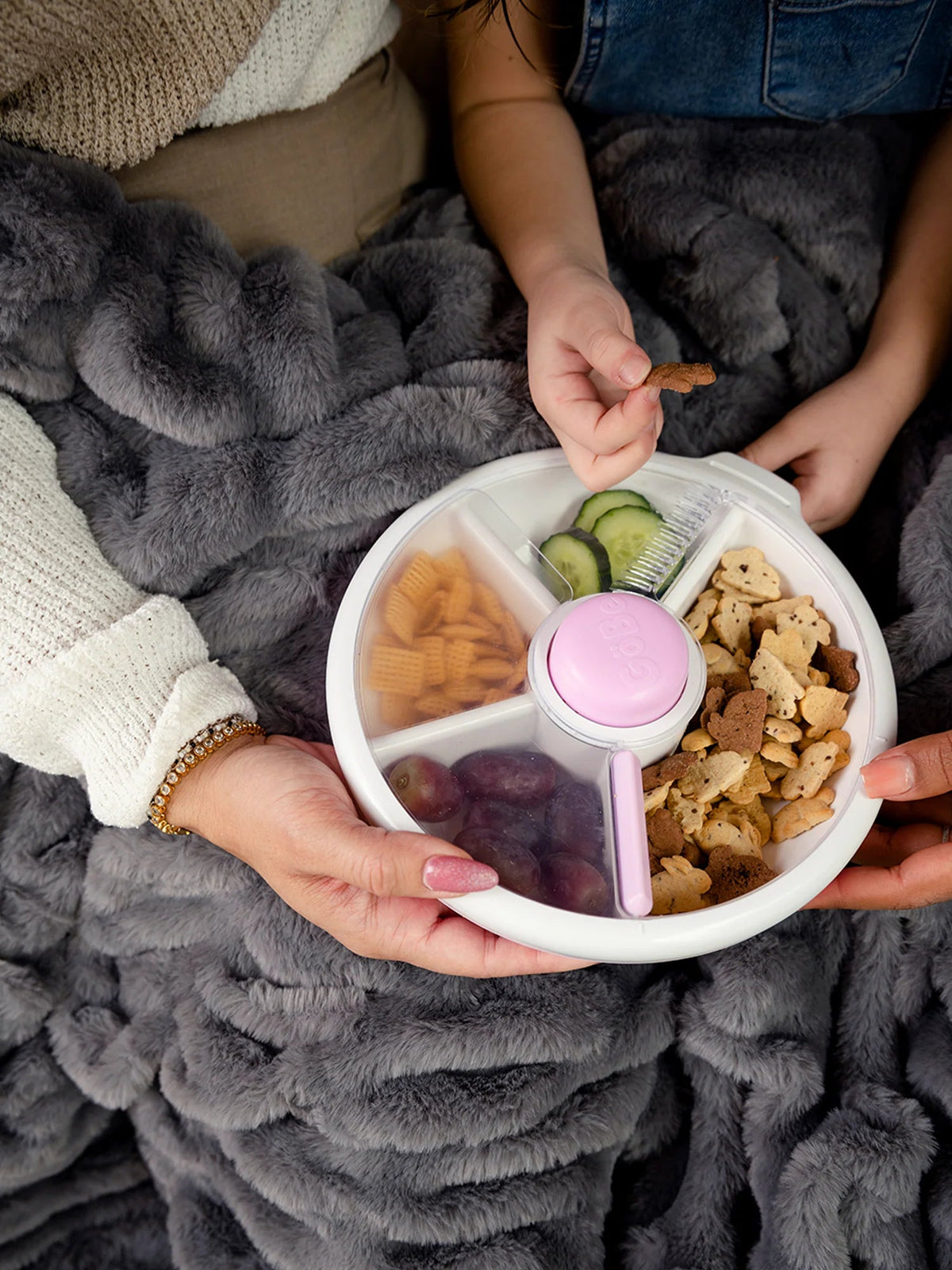 GoBe Large Snack Spinner Slide-Taro Purple