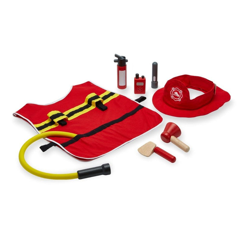 PlanToys Fire Fighter Play Set — Wooden Pretend Play Set