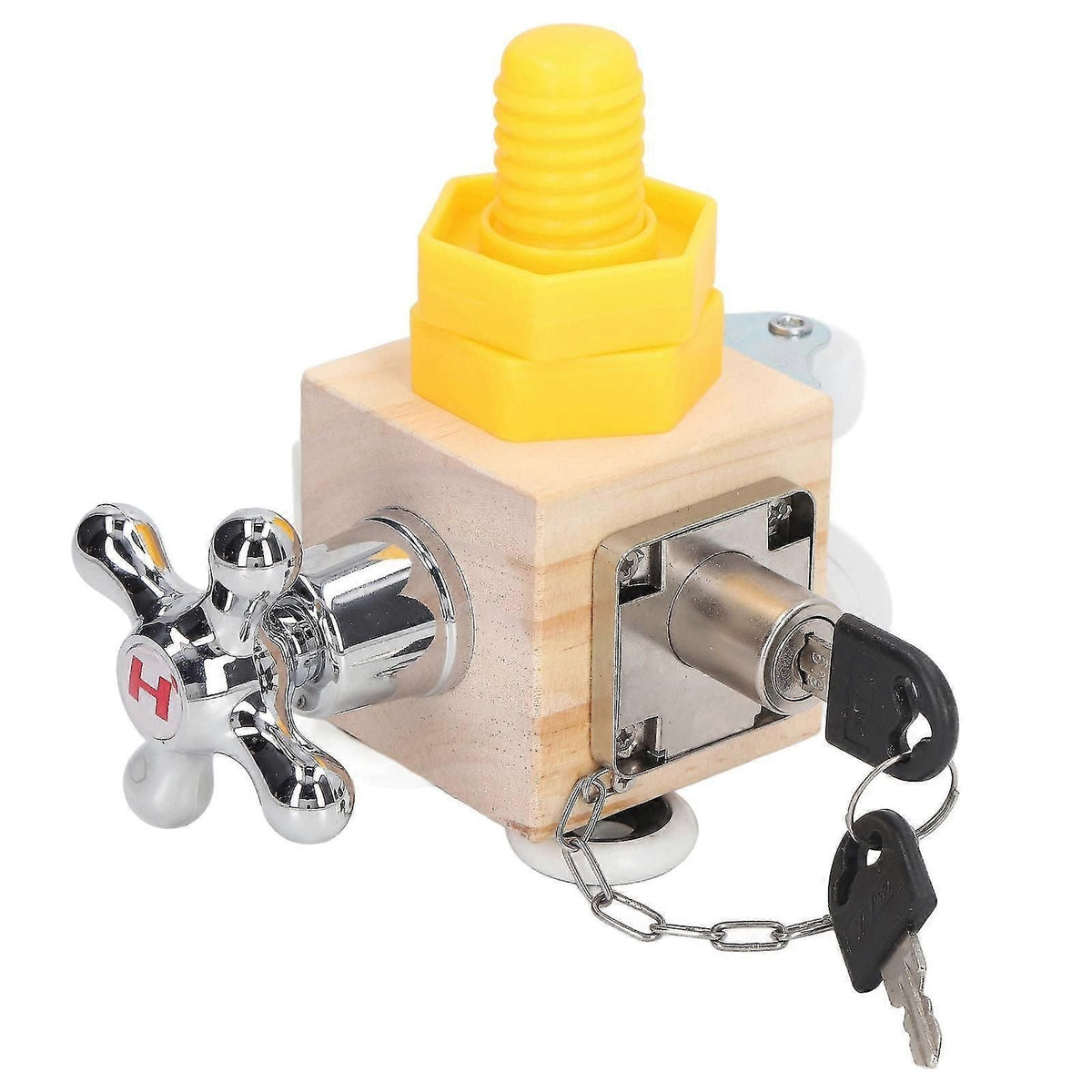 Kids Learning Locks Sensory Toy Improve Coordination Fingertip Educational Lock Key Toy