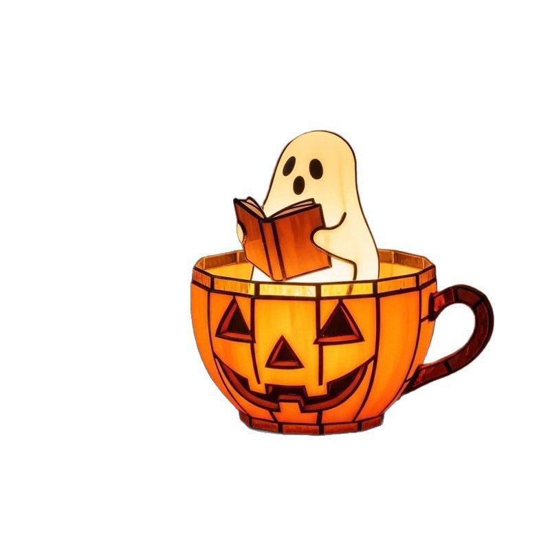 Halloween Ghost Pumpkin Cup LED Night Light