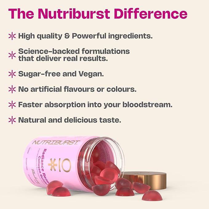 NutriBurst Collagen Revive Blueberry Flavor (60 Gummies)