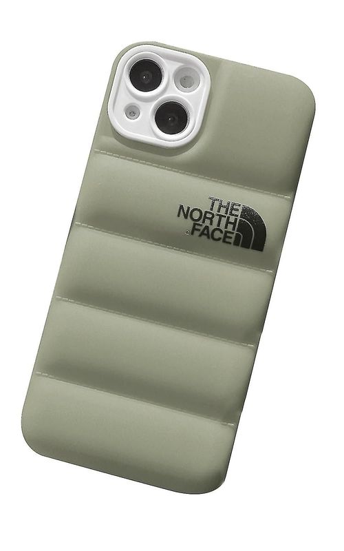 For iPhone 13/13 Pro/13 Pro Max - Winter Down Jacket 3D Puffer Soft Cloth Phone Case