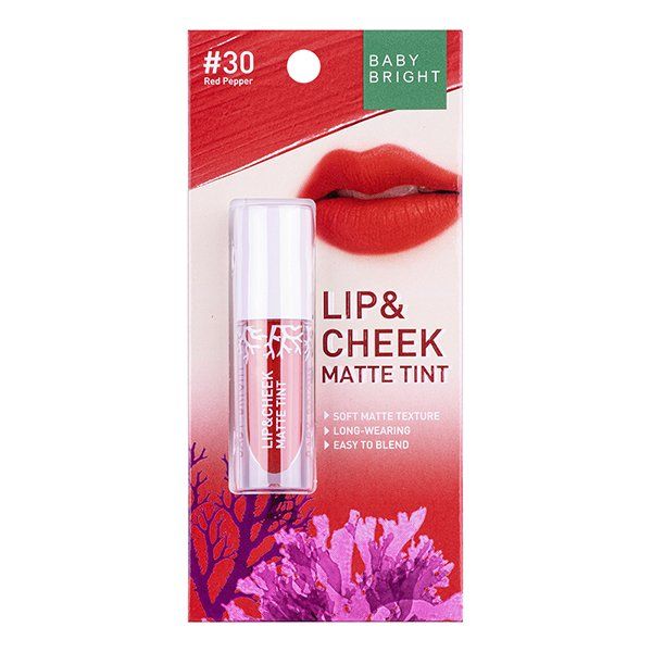 LIP & CHEEK MATTE TINT 2.4G BABY BRIGHT (M) #30 RED PEPPER