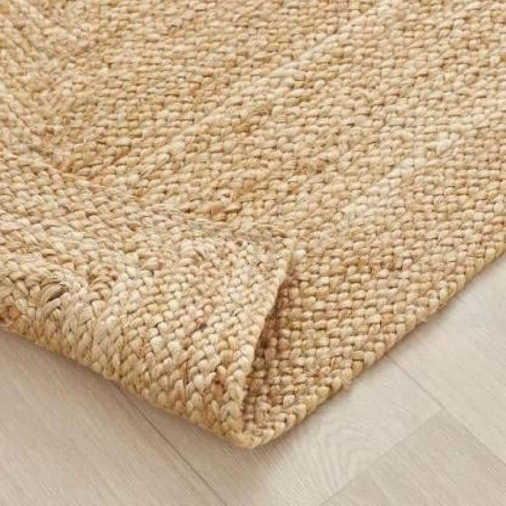 AIESY® Beautiful Handwoven Jute Reversible Door mat for Bedroom