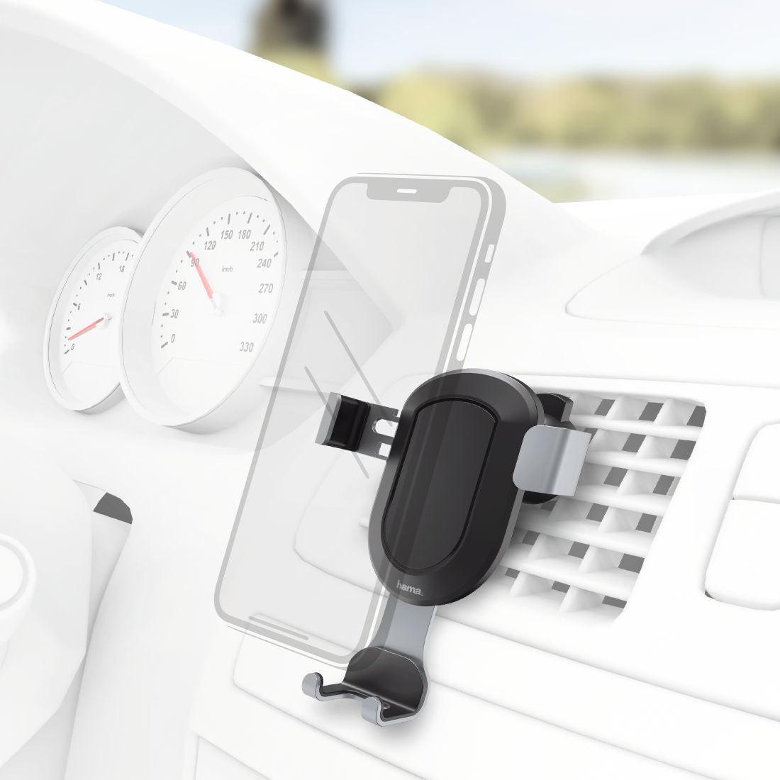 HAMA 183203 "Gravity" Universal Smartphone Holder, devices with a Width of 5.5 - 8.5