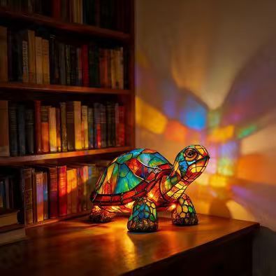 Colorful Deer LED Table Lamp USB Resin Night Light
