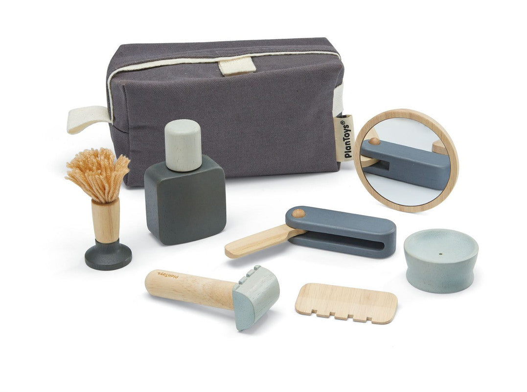PlanToys Shave Set — Wooden Pretend Play Grooming Set