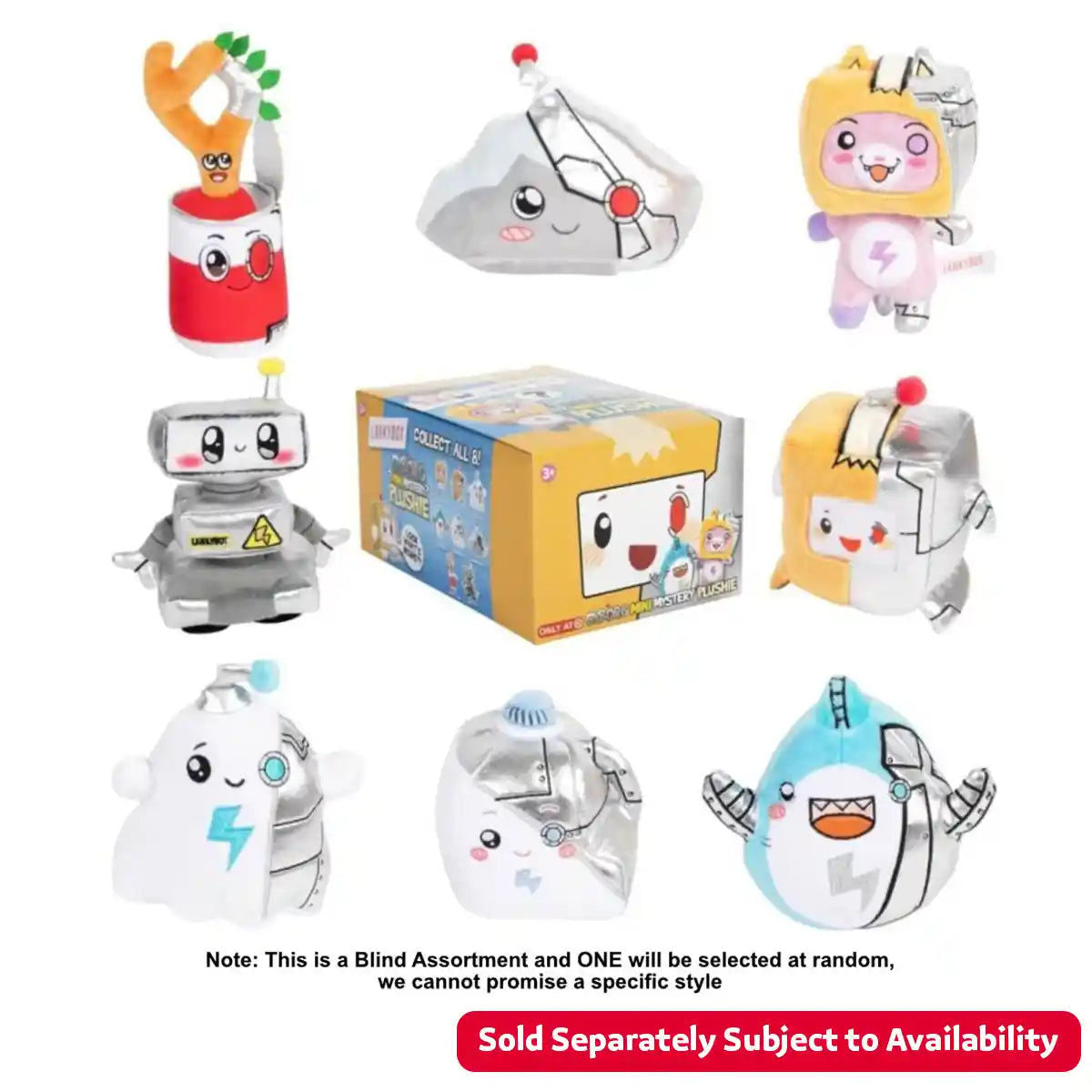LankyBox Cyborg Mini Mystery Plushie 6inch (PDQ) (S2)