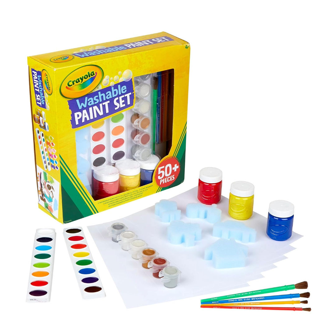 Crayola Washable PAINT SET, 50 Pieces