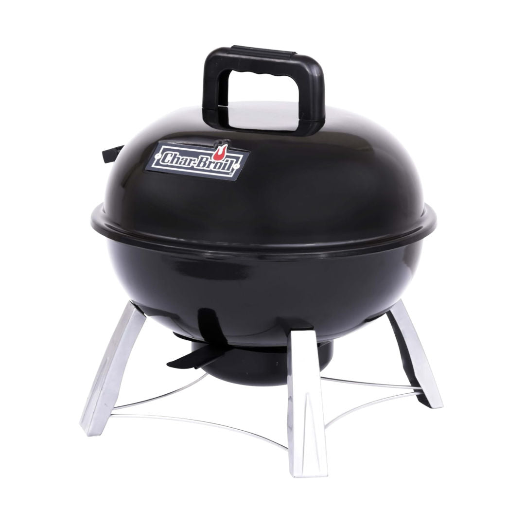 Char-Broil 14" Charcoal Tabletop Kettle Grill, Compact Portable BBQ, 13301719