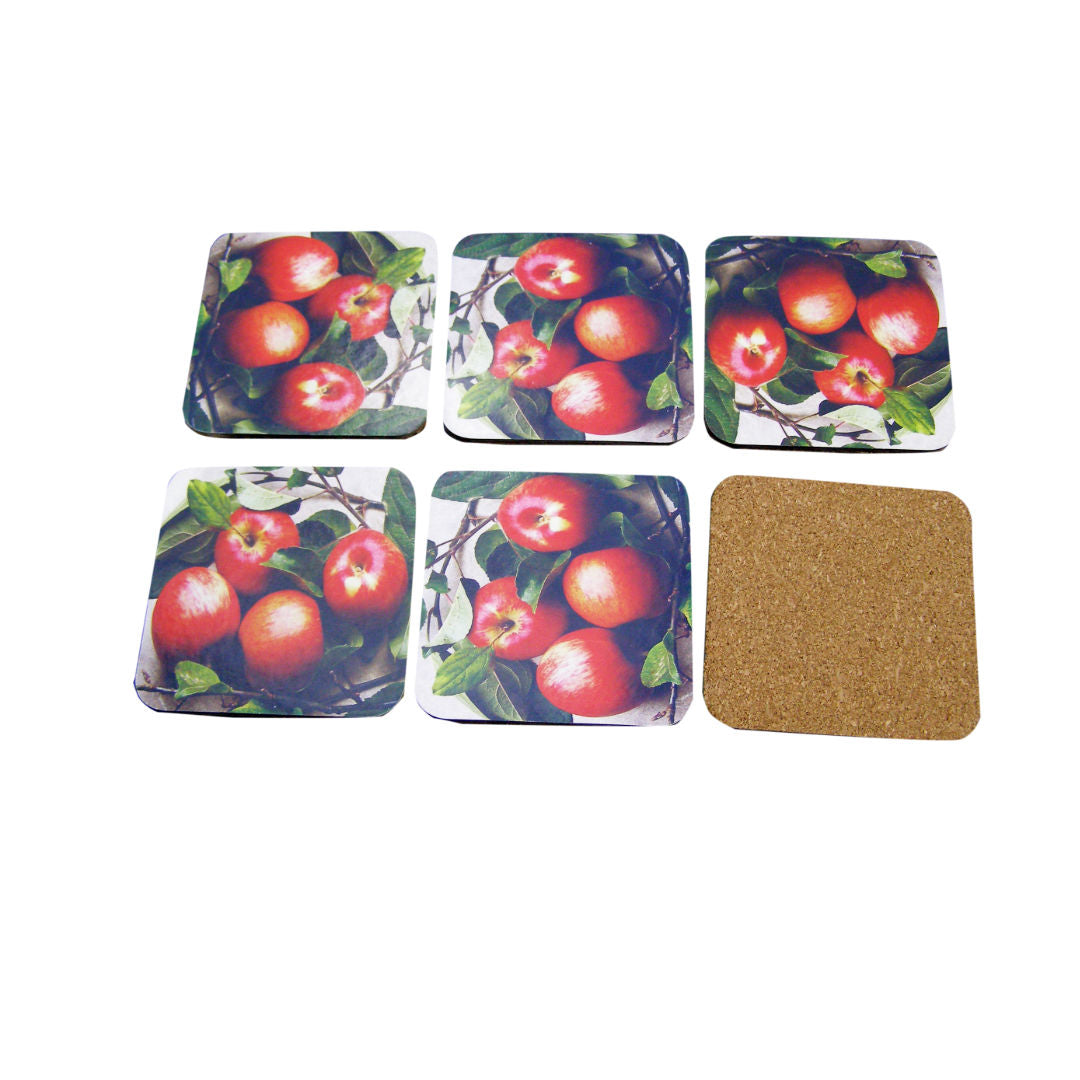 RSC Cork Backed Tea Coaster Set, 6 pieces