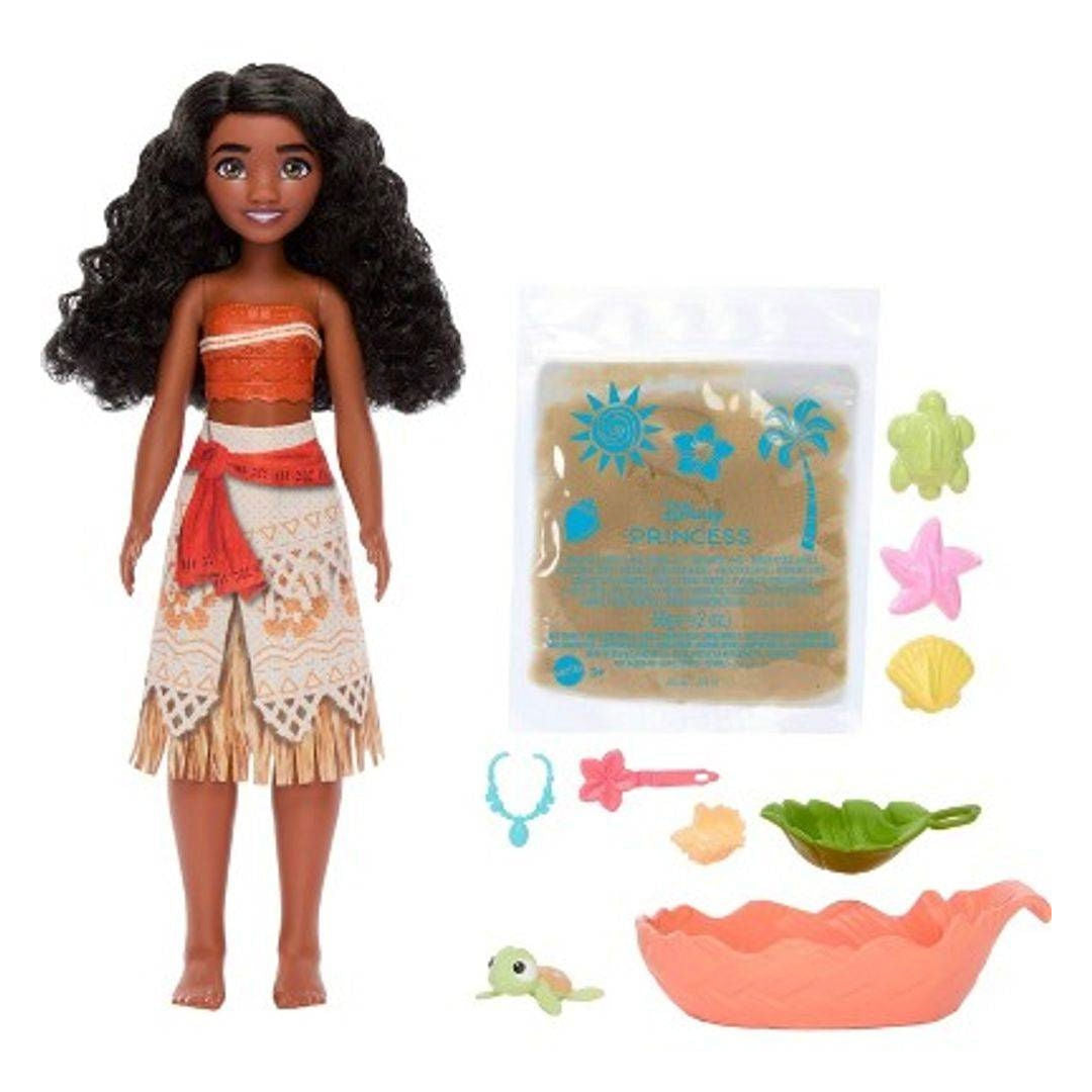 Disney Princess Ocean Friends Moana Doll Playset, For Age 3+ Years