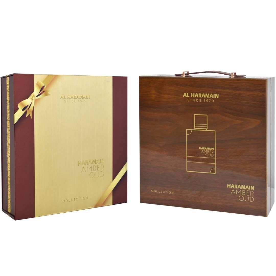 Al Haramain Amber Oud Collection Gift Set, 4 Premium Eau De Parfum Set