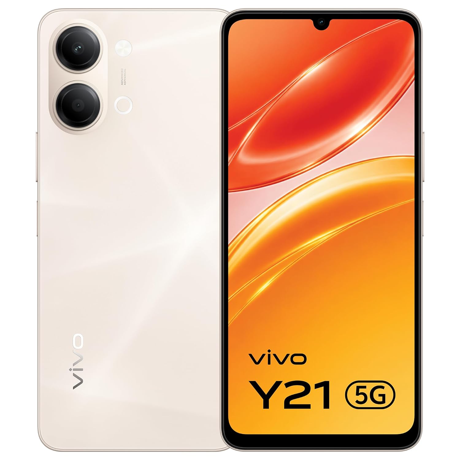 vivo Y21 5G Smartphone, 4GB RAM, 256GB Storage, 6.74" Display, 6500mAh Battery, 44W FlashCharge, Dual SIM