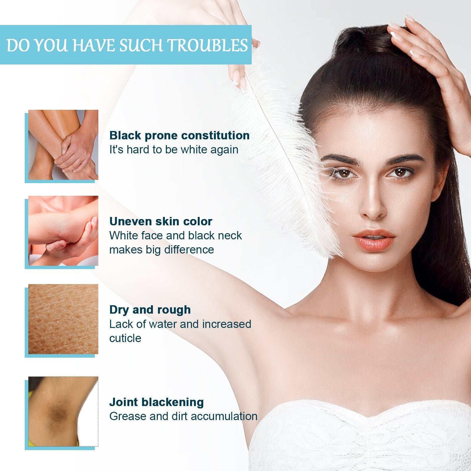 Brightening Skin Body Toner for Armpits, Knees, Dark Spots, Moisturizing, Fast Results ,236ml