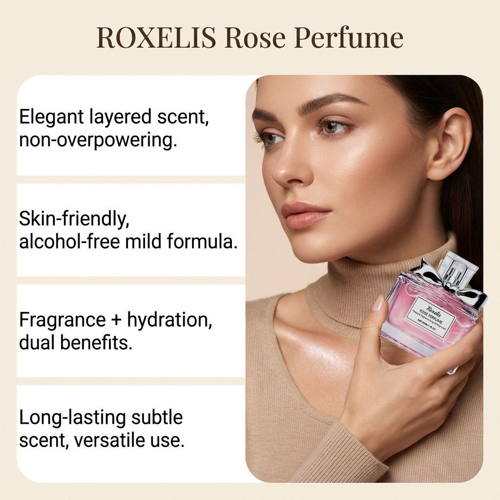 30ml Rose Perfume with Floral and Romantic Fragrance