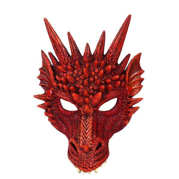 3D Dragon Mask Halloween Party Costume Cosplay for Adult Scary Animal Masks