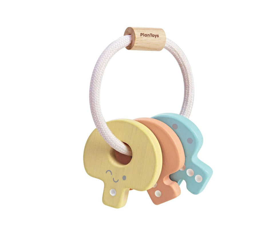 PlanToys Baby Key Rattle Pastel Color